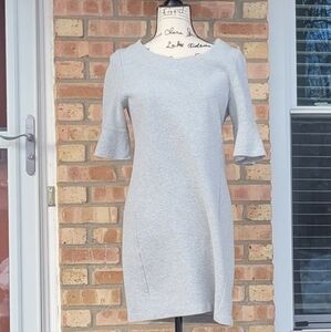 Tahari Light Gray Textured Dress